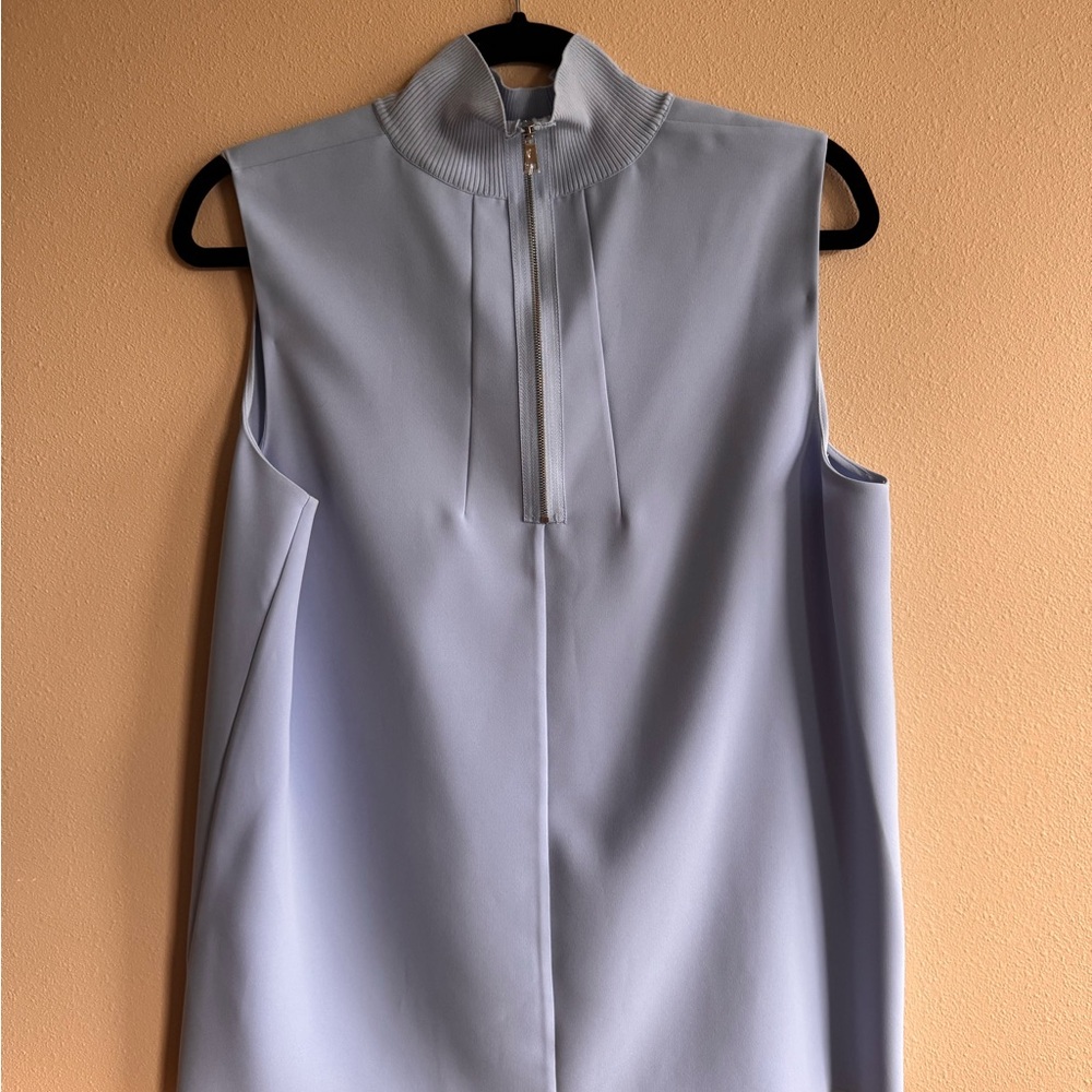 Vince Laser Cut Sleeveless Turtleneck Top - Picture 2 of 3